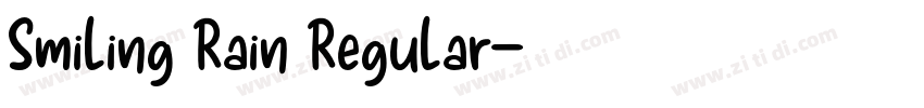 Smiling Rain Regular字体转换